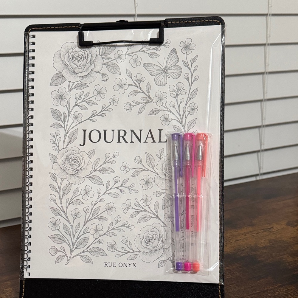 Floral coloring Journal
